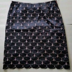 NWT Anthropologie Tocca silk skirt navy size 8